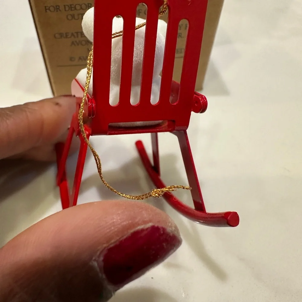 TEDDY BEAR COLLECTION ORNAMENT TEDDY IN ROCKER - Picture 6 of 16